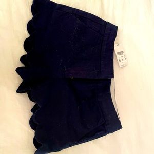 Girls size 6 blue shorts. New, never worn